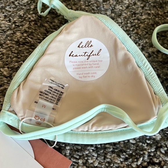 PQ Isla Triangle bikini top size S and M NWT in Mint - Picture 5 of 5